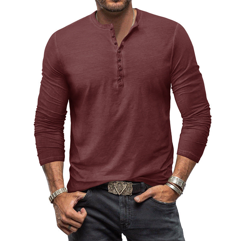 Clifford - Clásica camisa lavada con botones para hombres