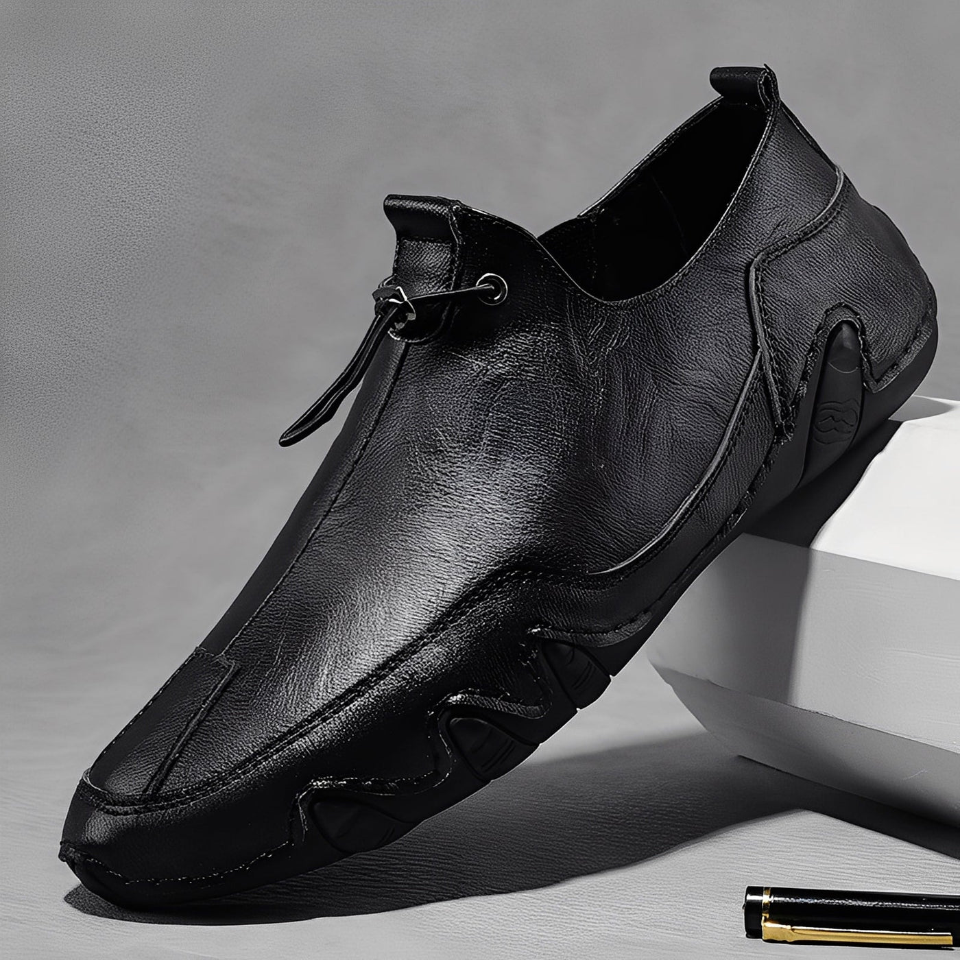 Everard - Estilosos, zapatos de cuero sueltos para hombres