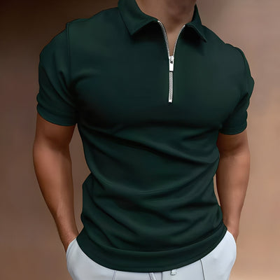 Hubert - Estiloso Polo con Cremallera para Hombres
