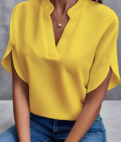 Chantelle - Blusa sencilla con cuello en V para mujeres