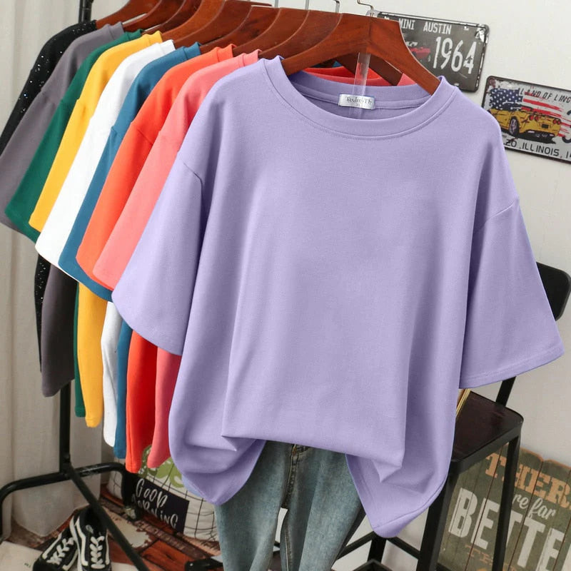 Arabella - Camiseta Oversize de Algodón para Mujer