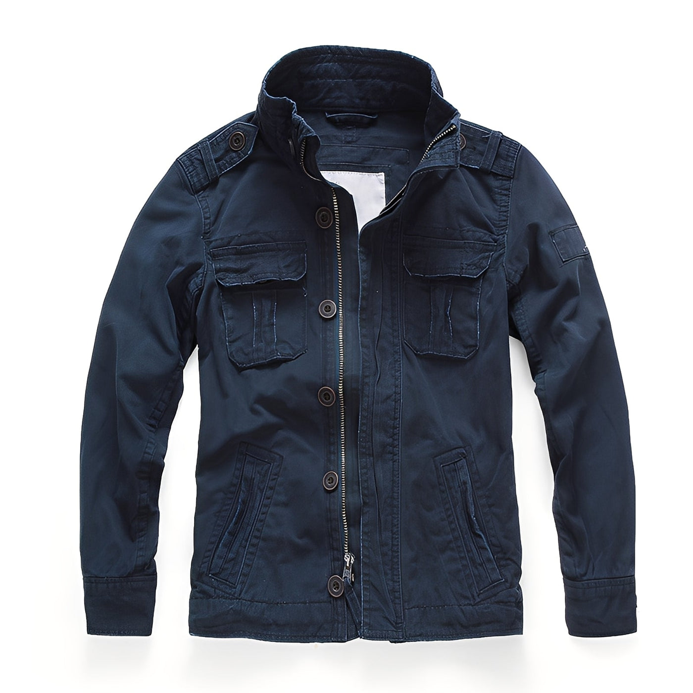 Trenton - Clásica chaqueta de jeans con bolsillos para hombres