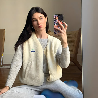 Vanessa - Cómoda Chaleco de Forro Polar para Mujer