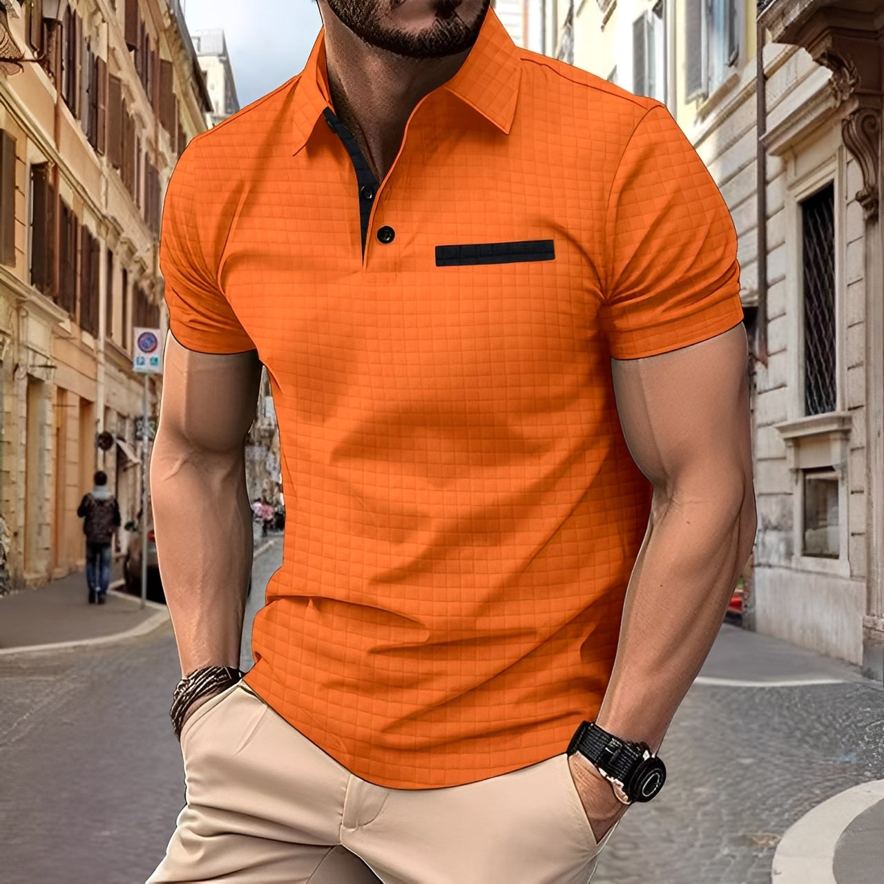 Benson - Elegante Polo Slim-Fit para Hombres