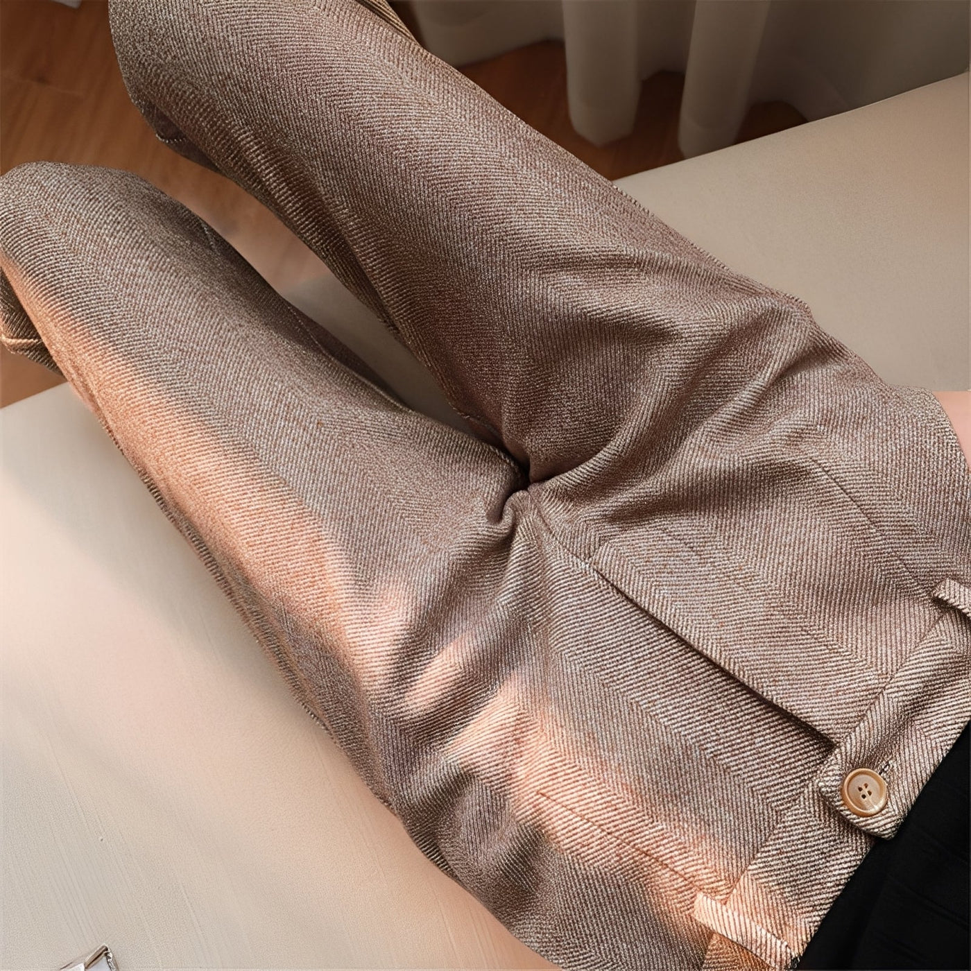 Daren - Pantalón estrecho formal de lana para hombres