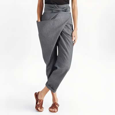 Courteney - Pantalones Harem Casuales de Talle Alto para Mujeres