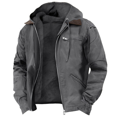 Dwayne - Chaqueta de forro polar con capucha para hombres