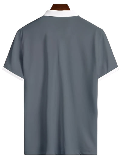Winton - Camisa casual con cremallera para hombres