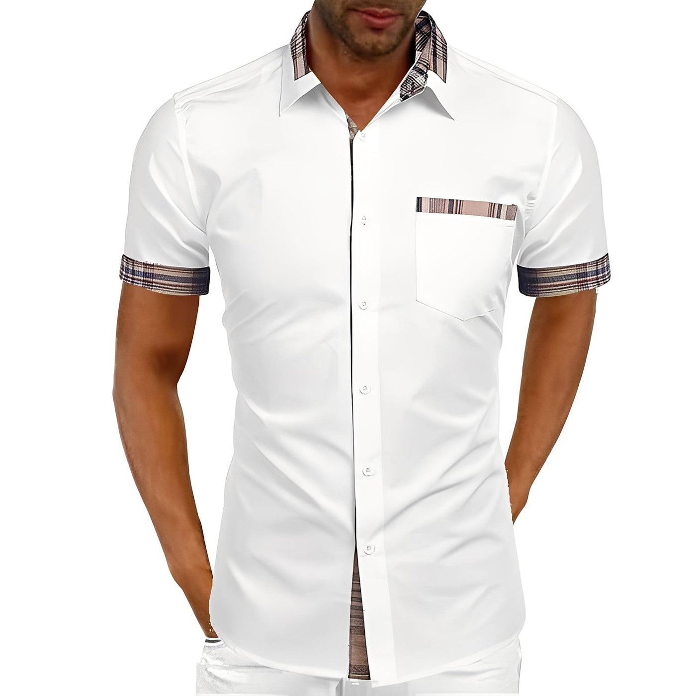 Marvin - Camisa Corta Casual para Hombres