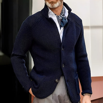 Kayden - Chaqueta de Punto con Cuello Alto y Estilo para Hombres