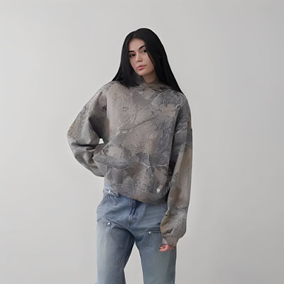 Anya - Cómodo Hoodie en Camuflaje