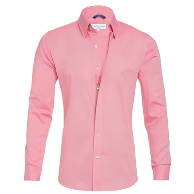 Andrew - Camisa casual, formal y sin arrugas para hombres