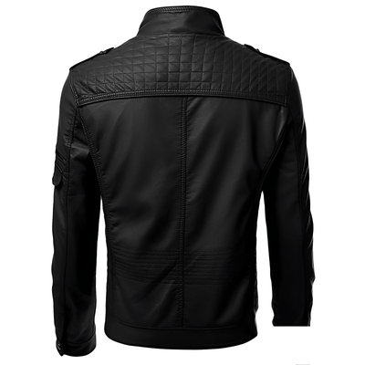 Lucas - Lujosa Chaqueta de Cuero en Estilo Moderno