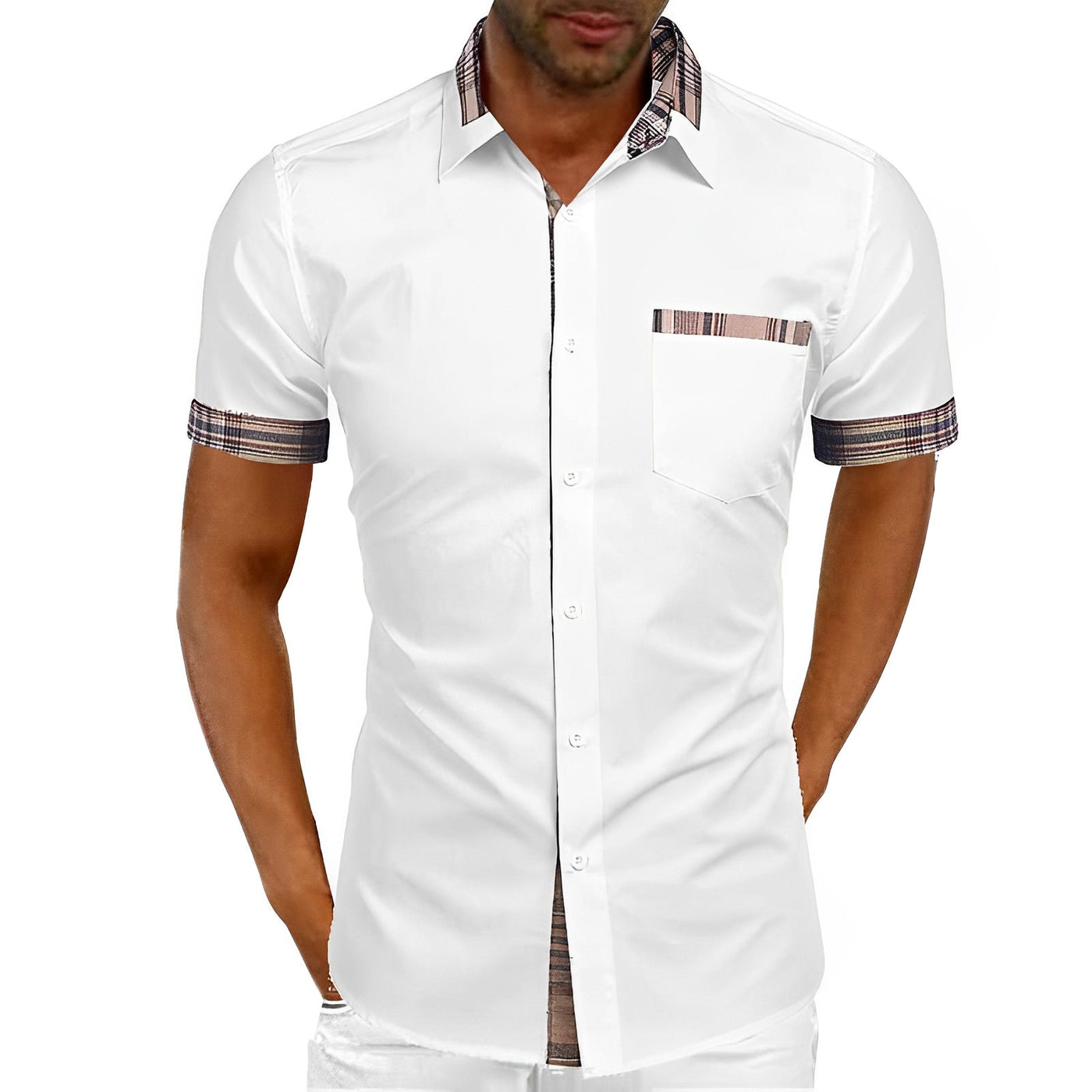 Weldon - Camisa Casual con Botones para Hombres