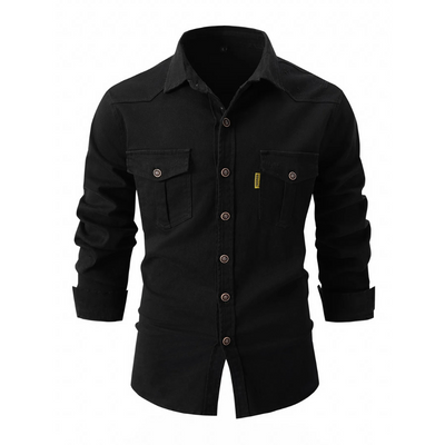 Marlon - Camisa casual, cómoda y elástica para hombres