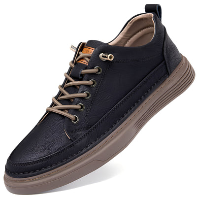 Damion - Clásicos Zapatillas de Cuero para Hombres