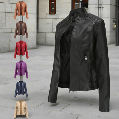 Martha - Elegante chaqueta de cuero ajustada para mujeres