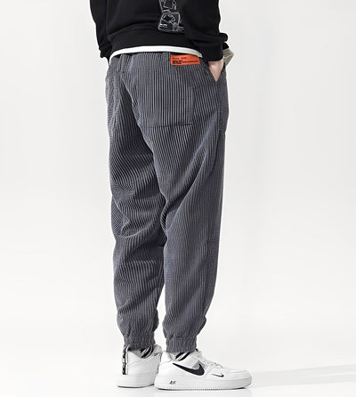 Nicholas - Pantalones de Correr Elegantes de Pana para Hombres