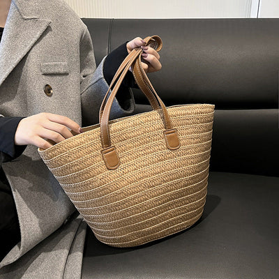 Shelley - Elegante Bolso de Paja para Mujeres
