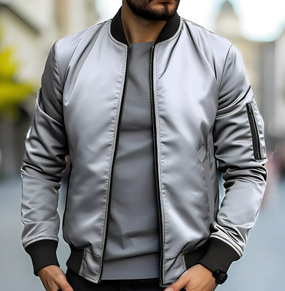 Garret - Elegante chaqueta bomber ajustada para hombres