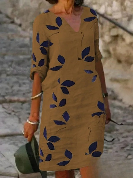 Carla - Vestido elegante con estampado floral para un look casual chic