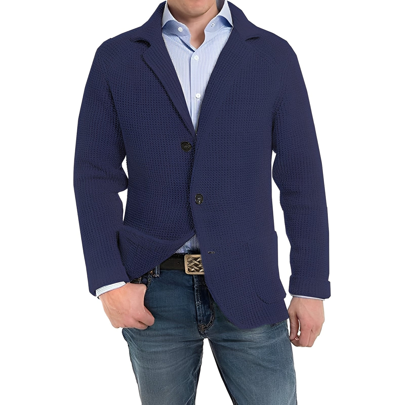 Richard - Elegante Chaqueta con Bolsillos de Solapa para Hombres