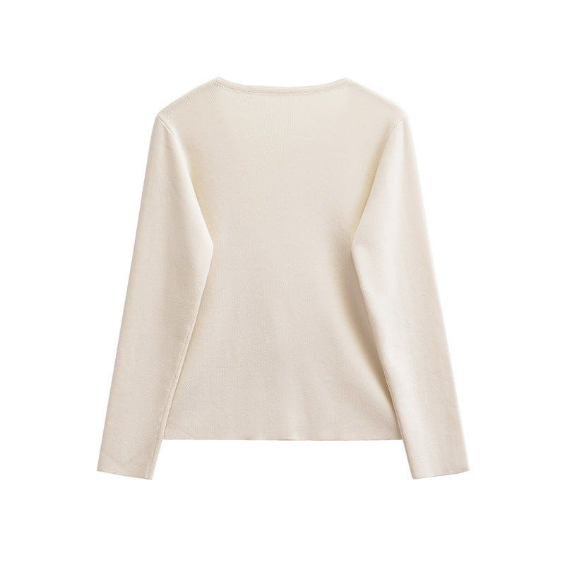 Helena - Elegante cardigan de punto asimétrico para mujer