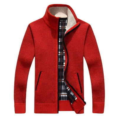 Samson - Chaqueta casual con forro de polar para hombres