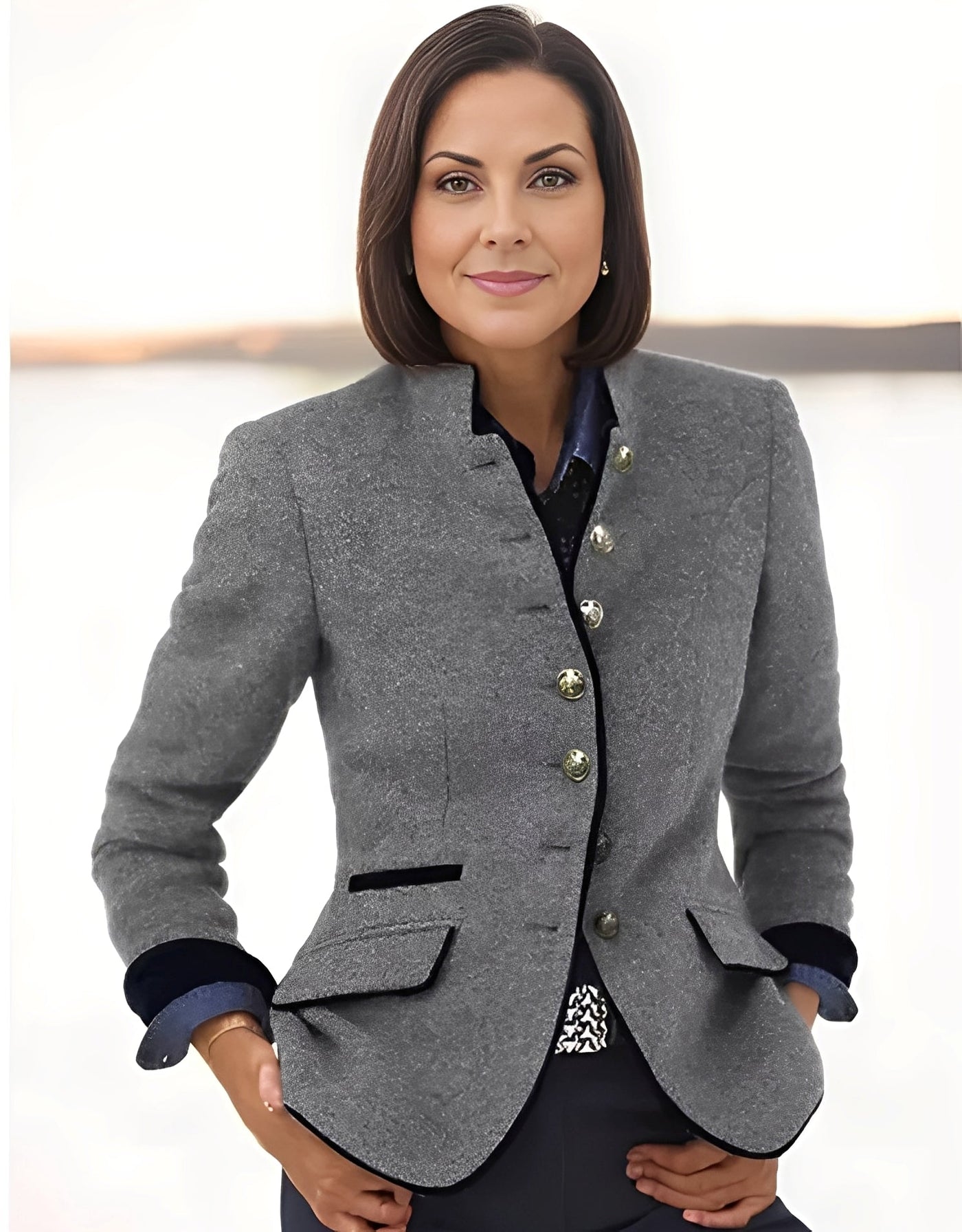 Marcelyn - Elegante abrigo con varios botones para mujeres
