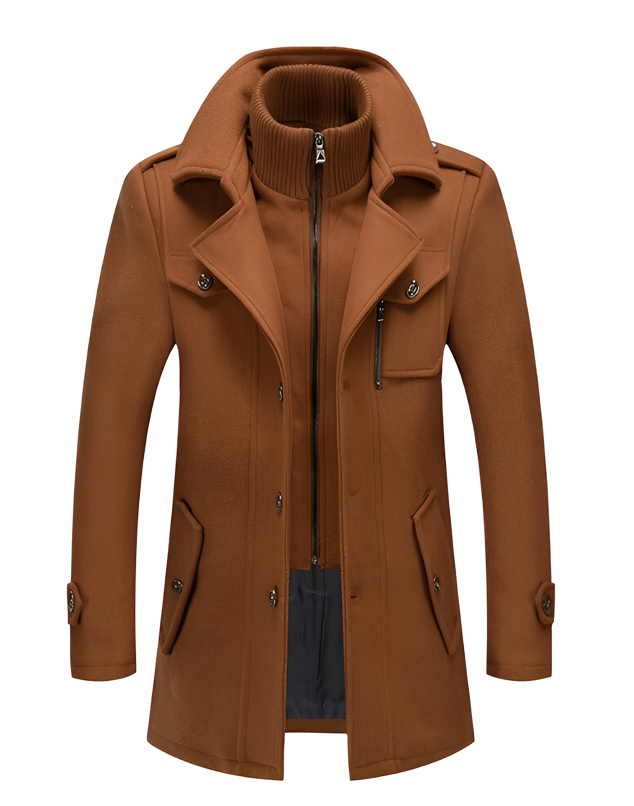 Galen - Chaqueta elegante con cuello doble para hombres