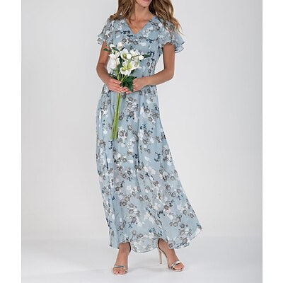 Pamy - Vestido veraniego ligero con estampado floral para cualquier ocasión