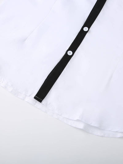 Tonie – Camisa Elegante con Contraste de Corte Moderno