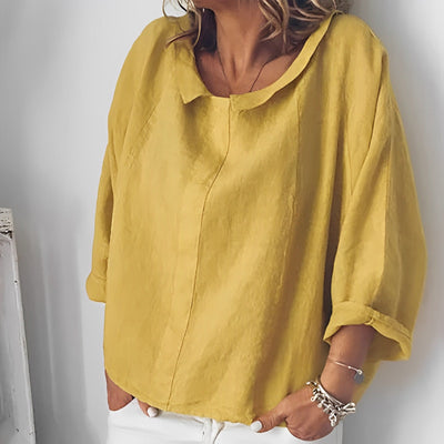 Ursella - Blusa casual con cuello