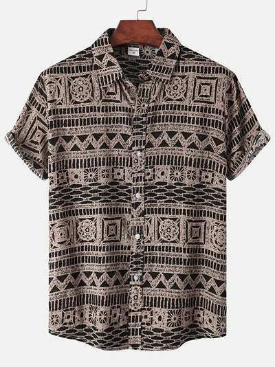 Kenneth - Camisa Casual de Manga Corta con Estilo Fresco