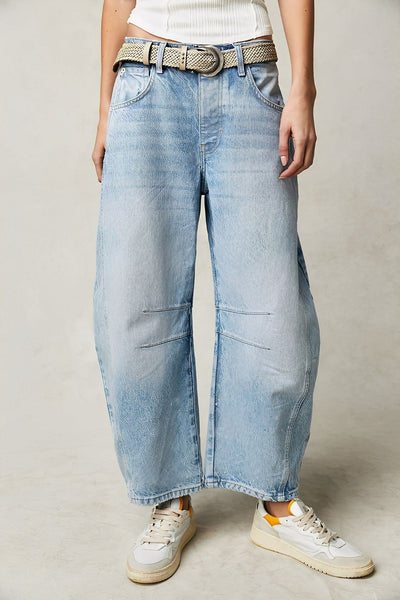 Adrienne - Clásico ancho cortado Barrel-Jeans para mujeres