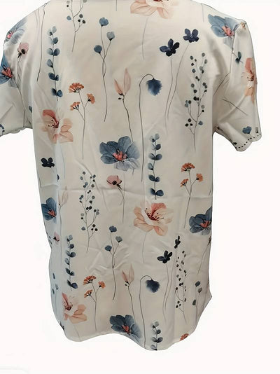 Alyana – Blusa Acampanada con Estampado Floral