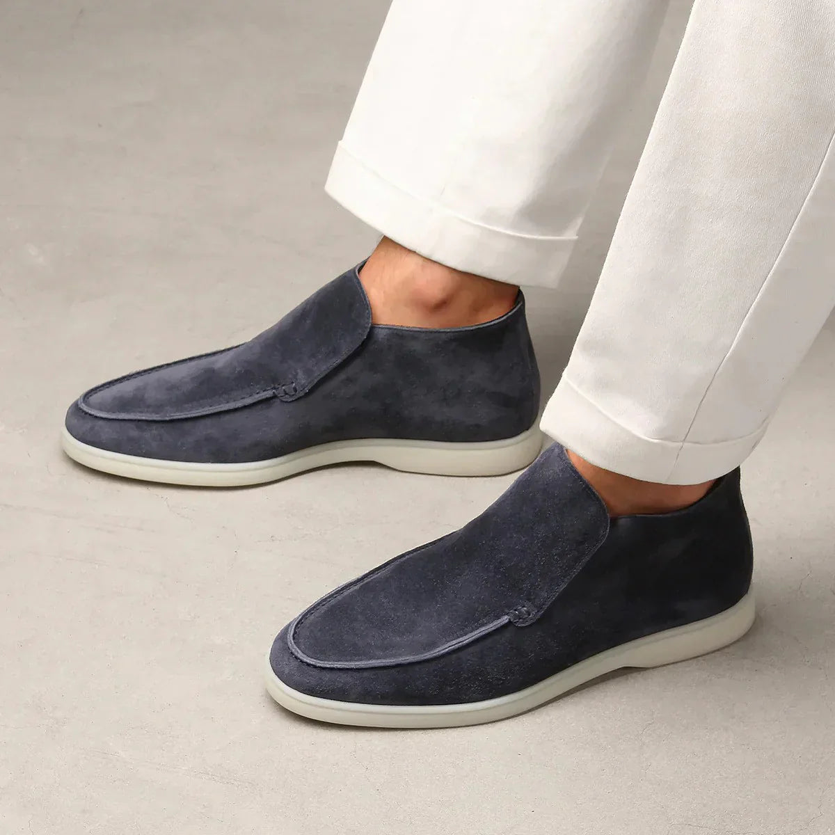 Kristopher - Lujosos suaves mocasines de gamuza