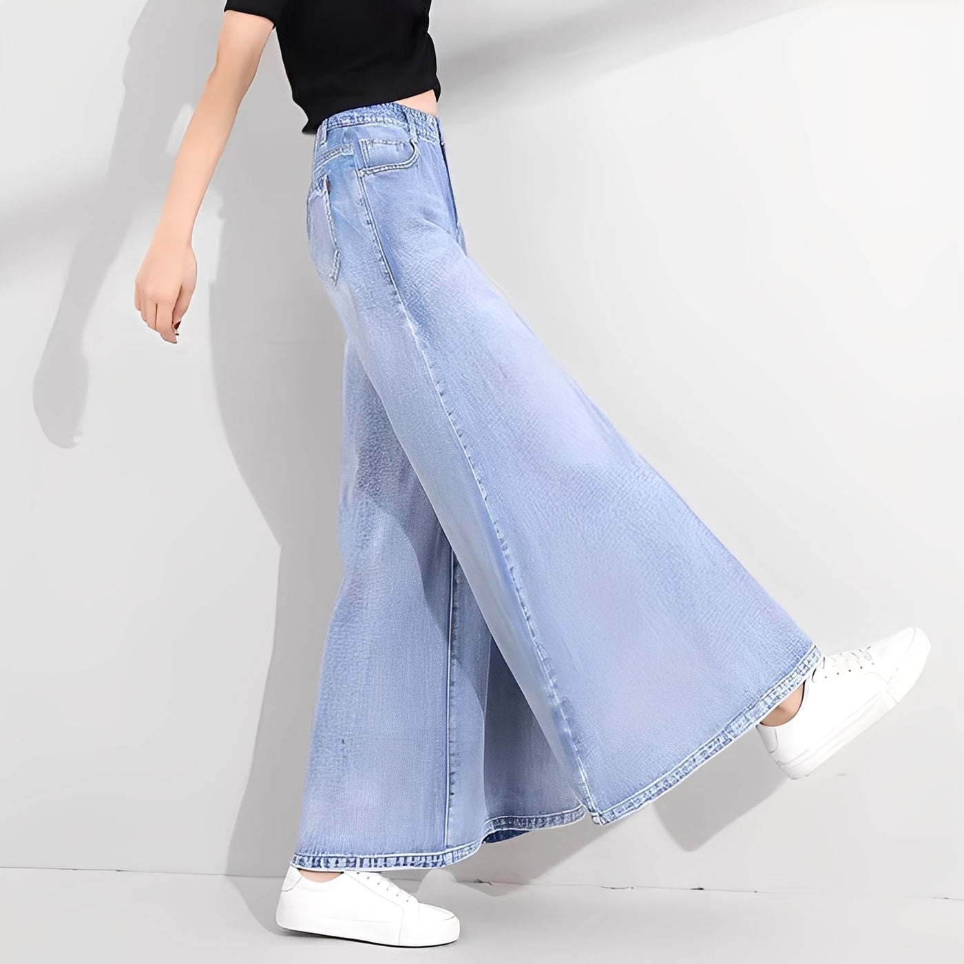 Jasmine - Jeans elegantes con pierna ancha para mujeres