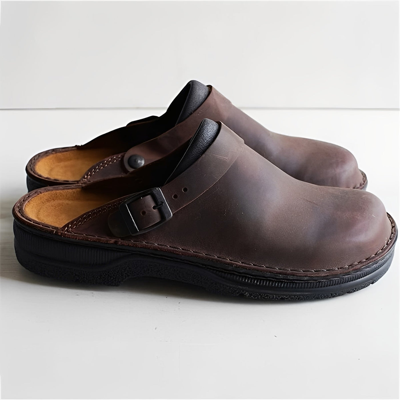 Eldon - Casuales Zapatillas de Cuero para Hombres