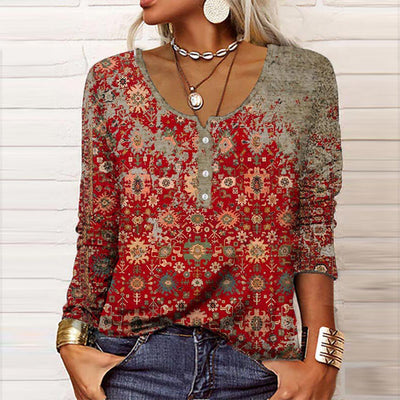 Hilde - Elegante suéter con diseño azteca