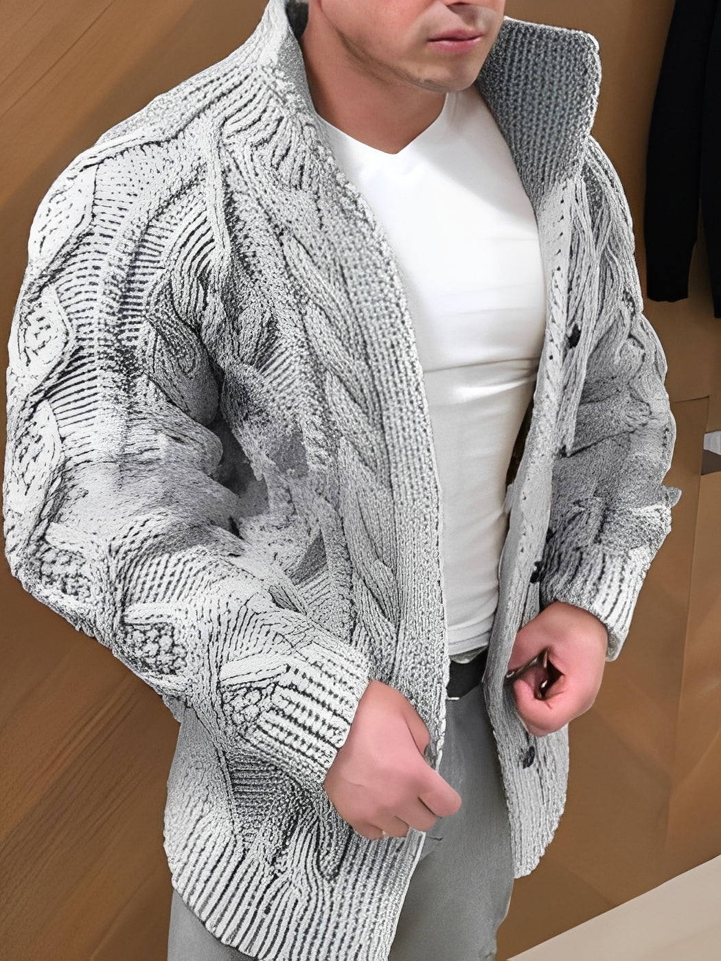 Donovan - Elegante, cálido cardigan para hombres