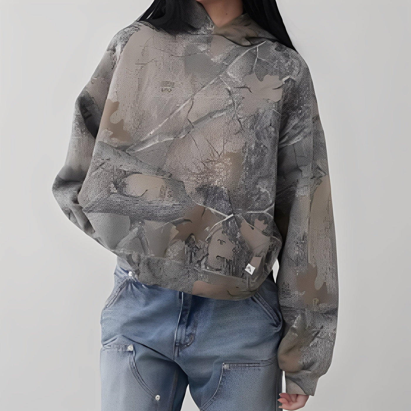 Anya - Cómodo Hoodie en Camuflaje