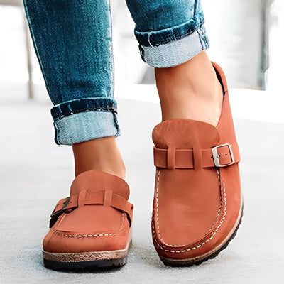 Briana - Cómodas sandalias slip-on con hebilla para mujer