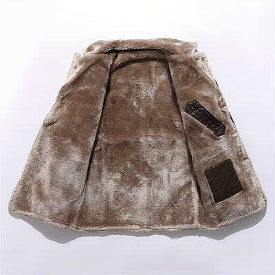 Wilton - Abrigo de peluche casual y cálido para hombres
