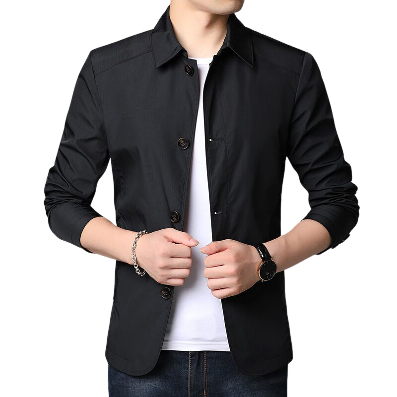 Fredric - Chaqueta casual, suelta, rompevientos para hombres