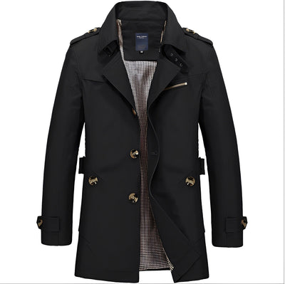 Kolton - Elegante Rompevientos-Trenchcoat para Hombres