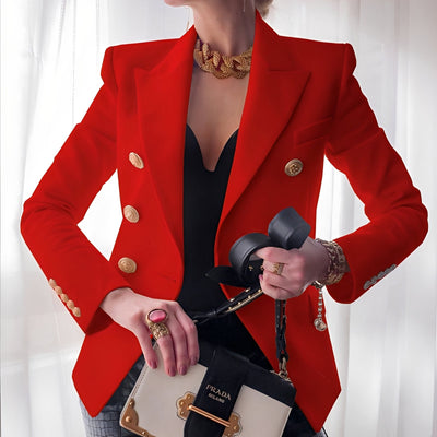 Raschelle - Blazer Clásico con Botones para Mujer