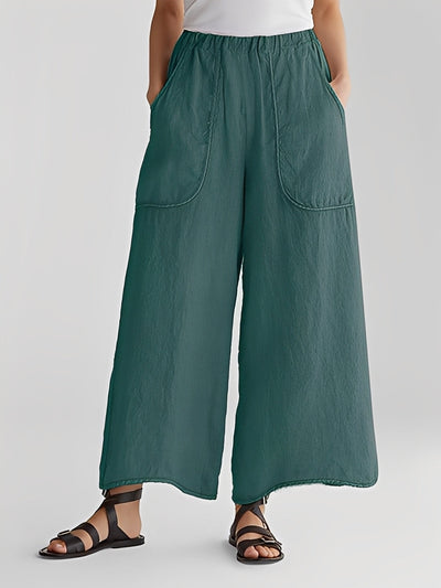Marley - Pantalón casual con pierna ancha para mujeres