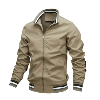 Jeremy - Chaqueta bomber casual con rayas para hombres