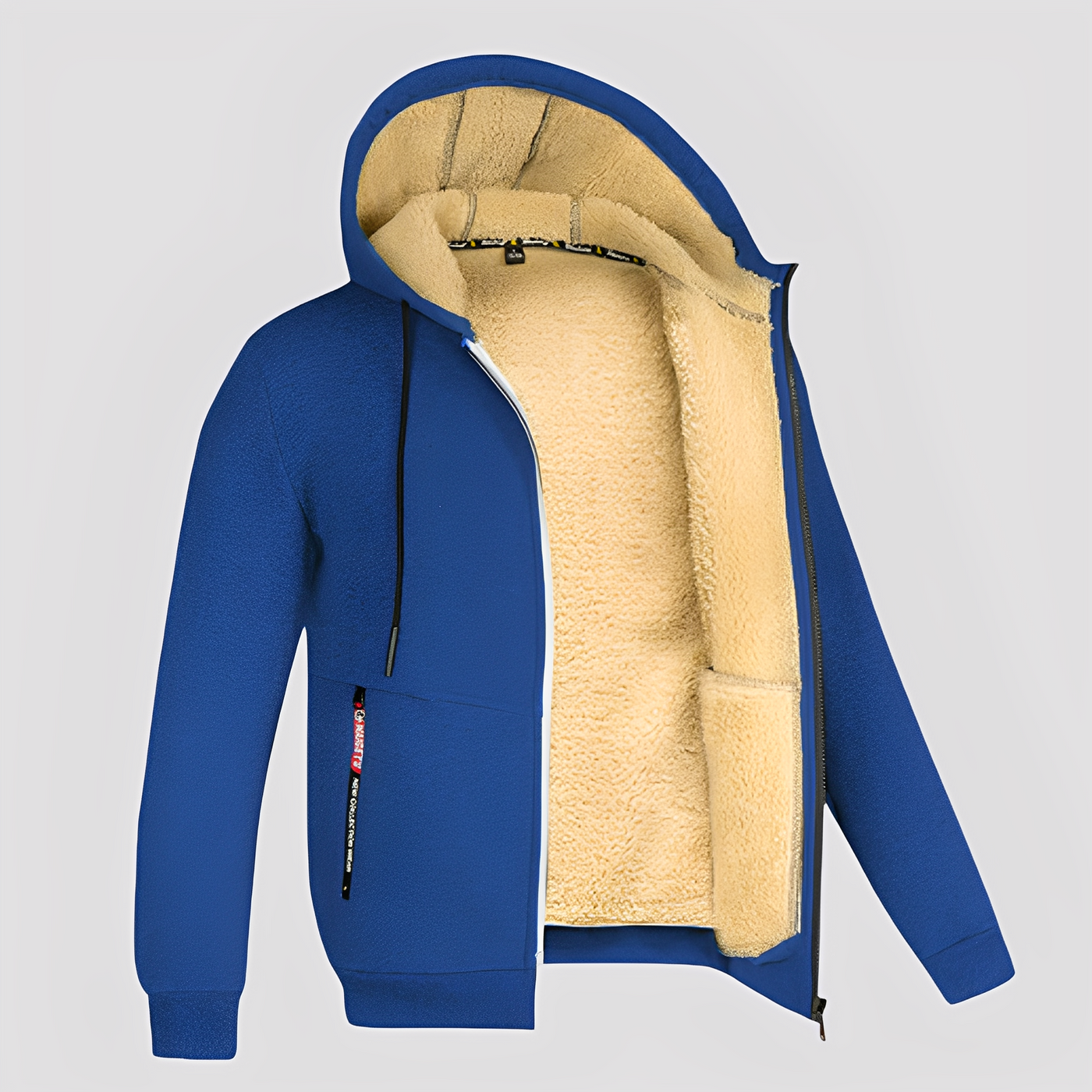 Waldo - Sencillo, con forro de felpa, hoodie para hombres